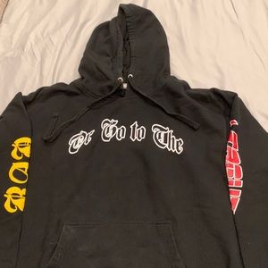 2 Chainz “Rap or go to the league” black hoodie sweatshirt - Size large.